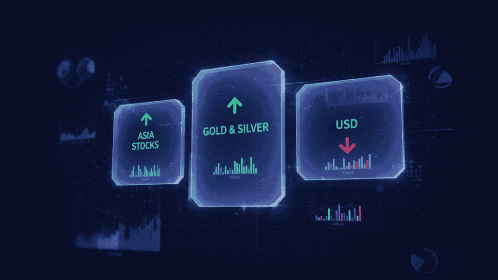 2 January 2026 — Today's Market News — Asian markets opened 2026 calmly, with Hong Kong up 2.3% and silver rising nearly 2% amid thin holiday trading