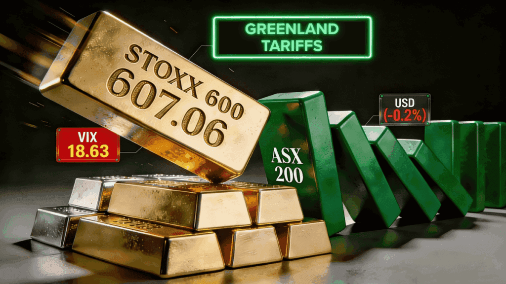 20 January 2026 — Today's Market News — Gold Hits Record Above $4,700 as Greenland Tariff Fears Push STOXX 600 Down 1.19%