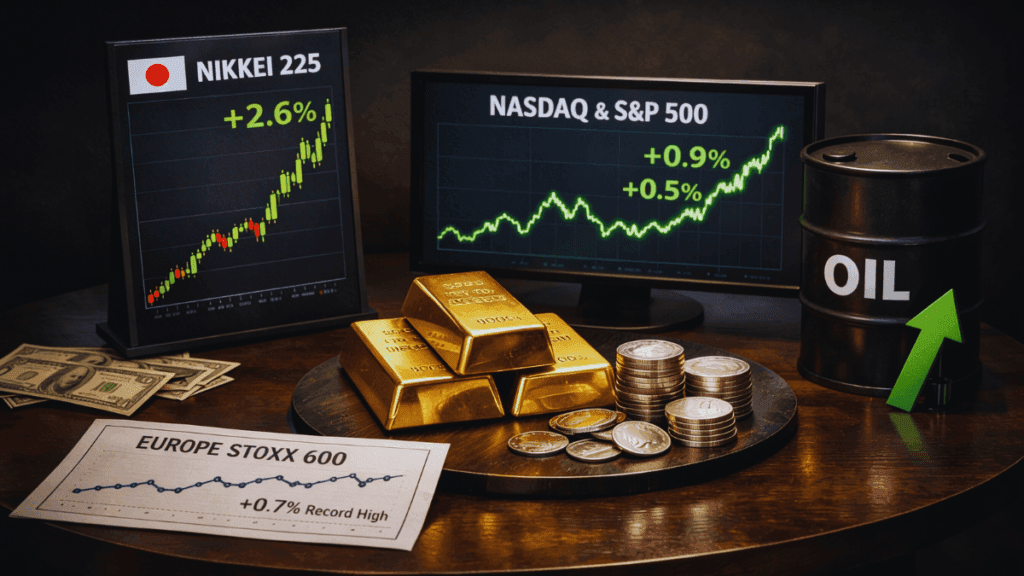 10 February 2026 — Today's Market News — Asia Rips Higher as Nikkei Soars 2.3%; Silver falls Back ~2%