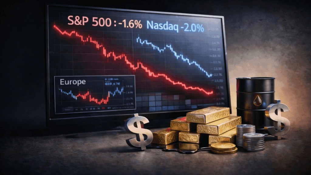 13 February 2026 — Today's Market News — Nearly 2% Rout: Nasdaq and Hang Seng Slide in Global Tech Selloff