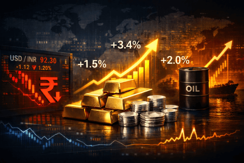 March 4, 2026 — Today's Market News — Gold and Silver Rally as Risk Fears Return — Silver Surges 3.3%, Gold Up 1.3%