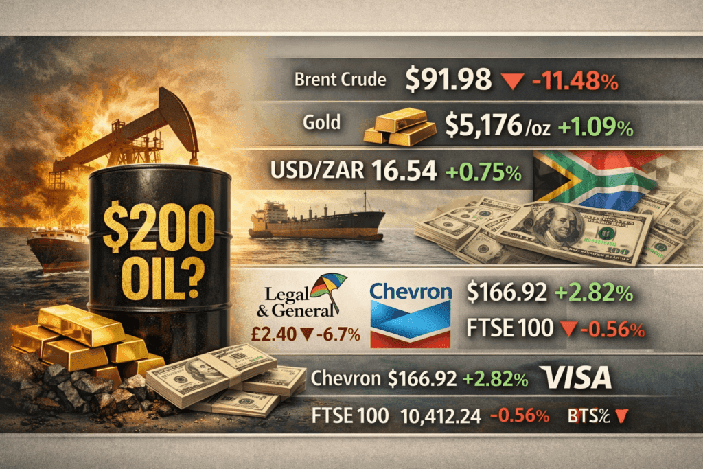 12 March 2026 — Today's Market News — Iran Warns World to "Get Ready for $200 per Barrel Oil" as Middle East Tensions Escalate