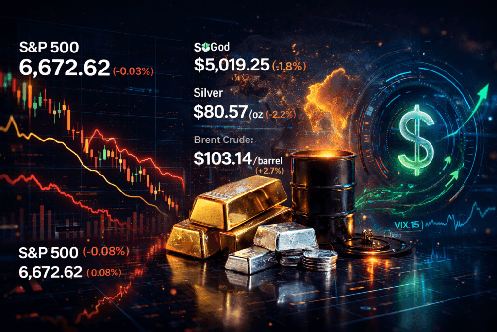 16 March 2026 — Today's Market News — Oil Above $100/bbl Keeps Markets Cautious as Gold Holds Near Record Levels