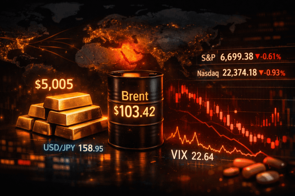 18 March, 2026 — Today's Market News — Eli Lilly Drops ~6% on Downgrade as Brent Holds Above $103/bbl Amid Supply Tensions
