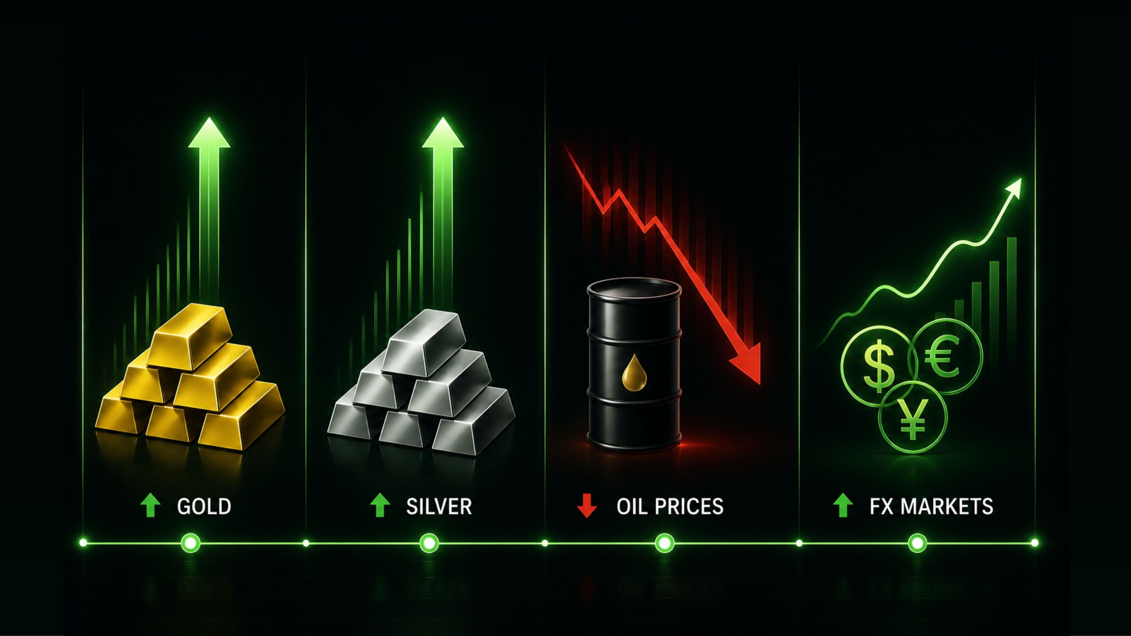 August 21, 2026 - Dow Falls 1.32% to 52,759.21, Gold Rises 0.64% to $4,548.30 and Brent Falls 0.26% to $89.03