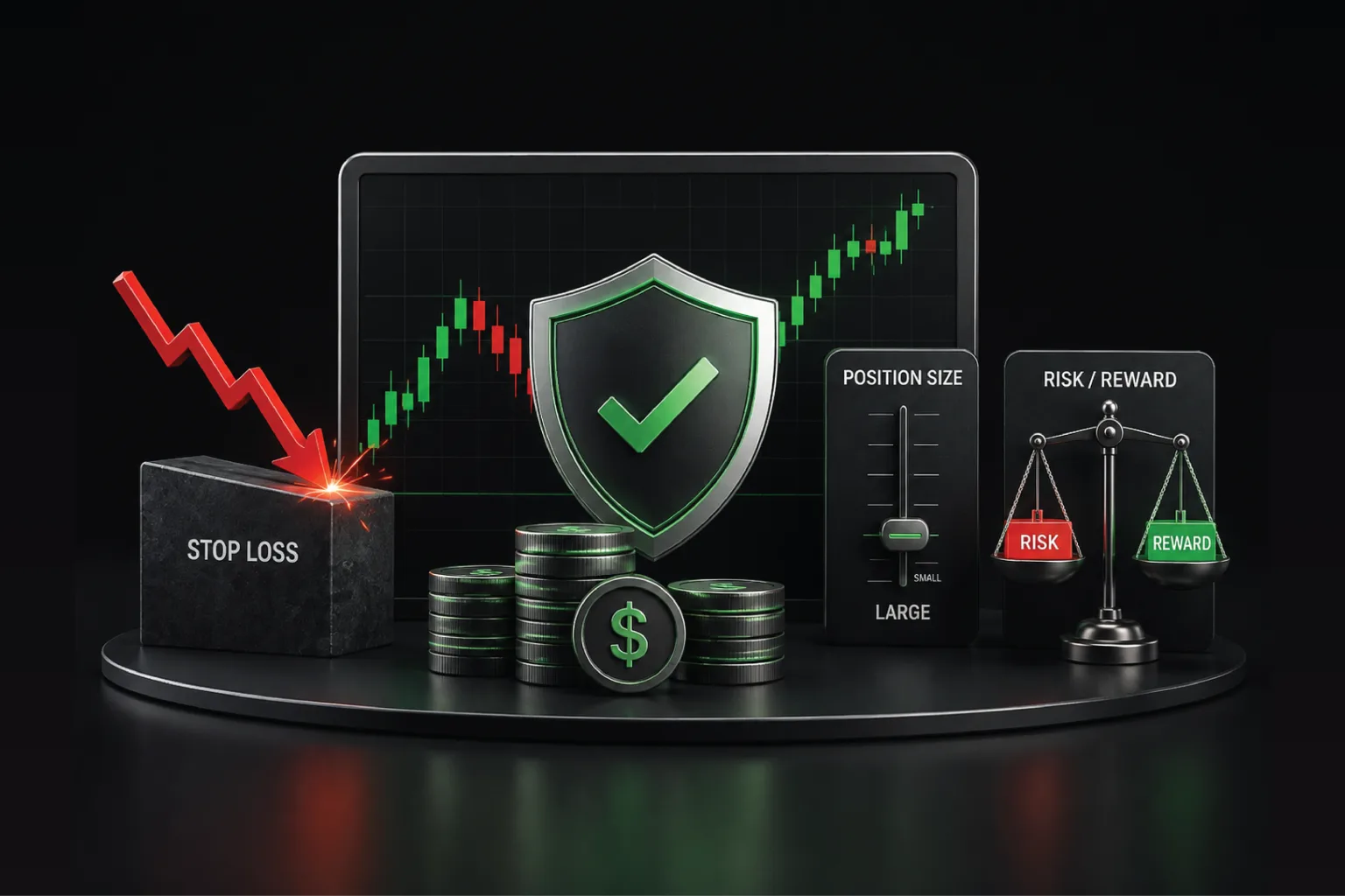Centrino Capital guide explaining CFD risk management, position sizing, margin and trading risk controls