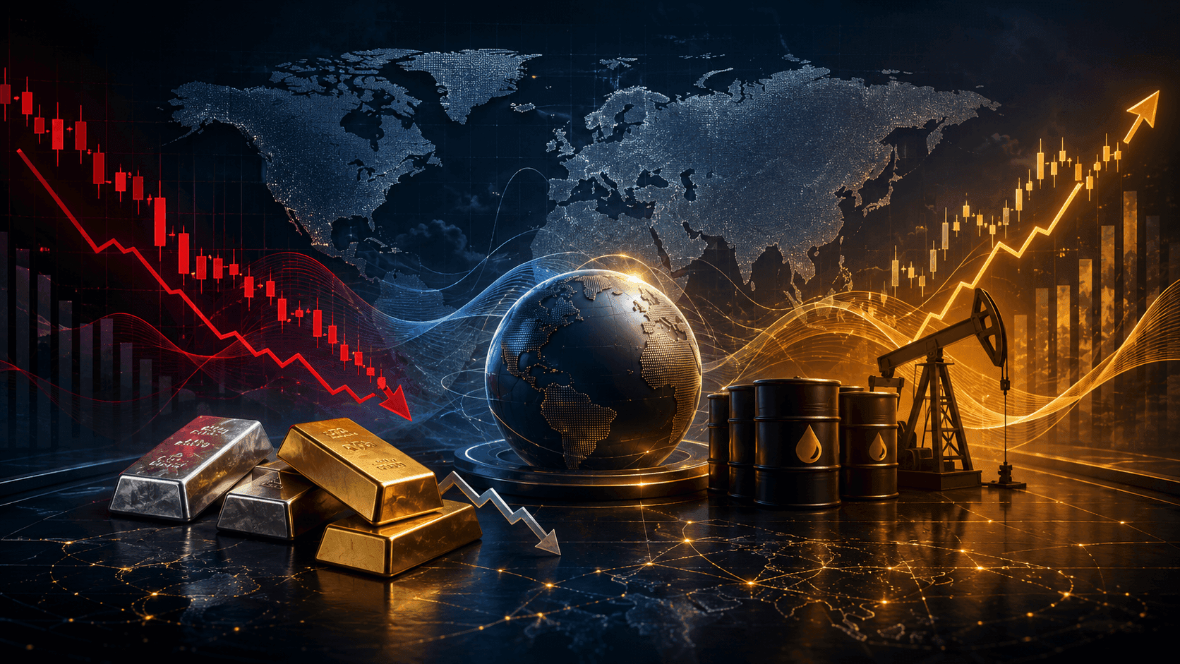 May 15, 2026 - Today’s Market News - KOSPI Drops 6.53% as Brent Rises 2.04%, Gold Falls 1.93%, and Silver Slides 6.35%