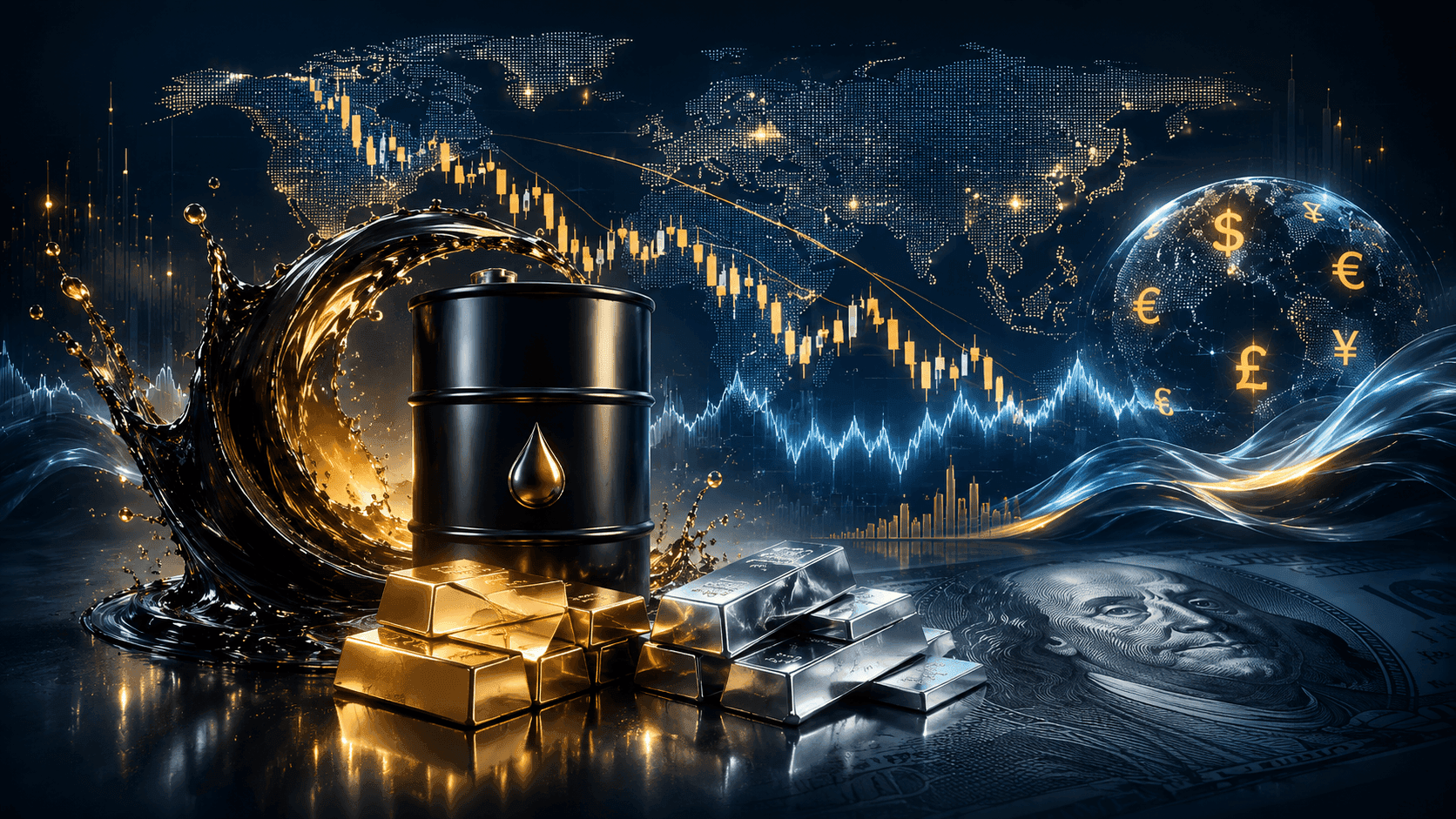 May 18, 2026 - Today’s Market News - Nasdaq Drops 1.54% to 26,225.15, Brent Crude Rises 1.87% to $111.13/bbl, and Silver Slips 0.48% to $75.6090/oz