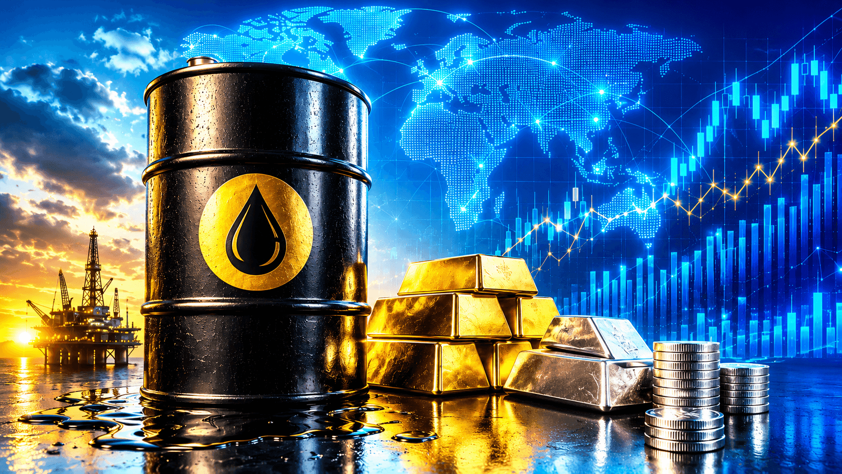 June 22, 2026 - Today’s Market News - Dow Rises 0.14% to 51,564.70, Gold Climbs 0.86% to $4,196.24, While Brent Crude Falls 1.74% to $78.66