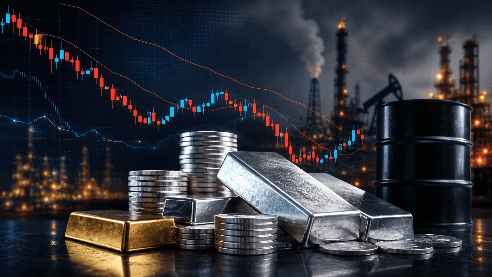 June 24, 2026 - Today’s Market News - Nasdaq Falls 2.21% to 25,587.04, Gold Drops 0.48% to $4,090.53, While Brent Crude Slips 0.74% to $74.92