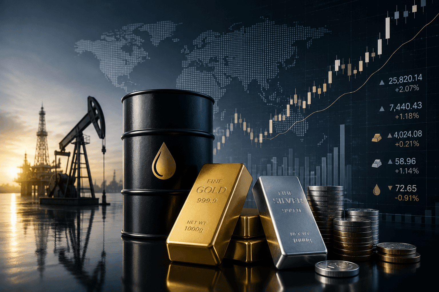 June 30, 2026 - Today’s Market News - Nasdaq Jumps 2.07% to 25,820.14, Gold Rises 0.21% to $4,024.08, While Brent Crude Falls 0.91% to $72.65