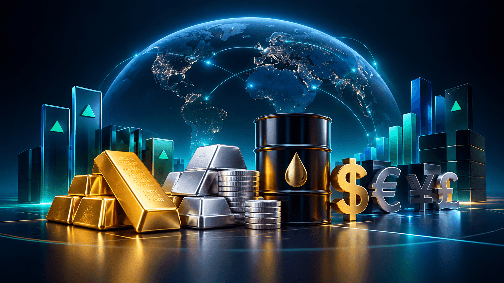 September 22, 2026 - Gold Falls 0.51% to $4,321.69, Silver Drops 0.83% to $65.51 and Brent Rises 1.47% to $97.58